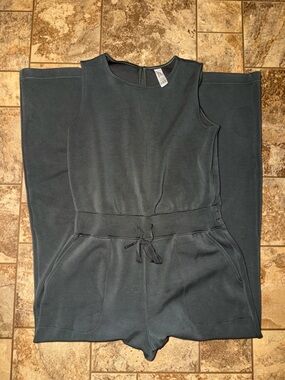 SPANX Dark Charcoal Gray Jumpsuit Romper